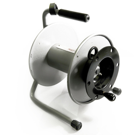 Whirlwind Small Capacity Reel with Additional External Drum for Cables, Gray