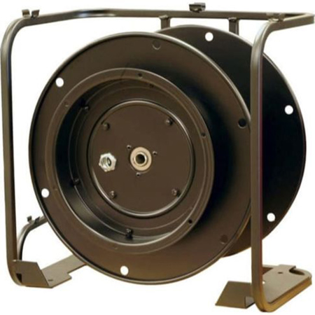 Whirlwind Large Stackable Cable Reel with Built-In Connector Panel and Split for Storage of Mic & Medium Diameter Cables, Gray