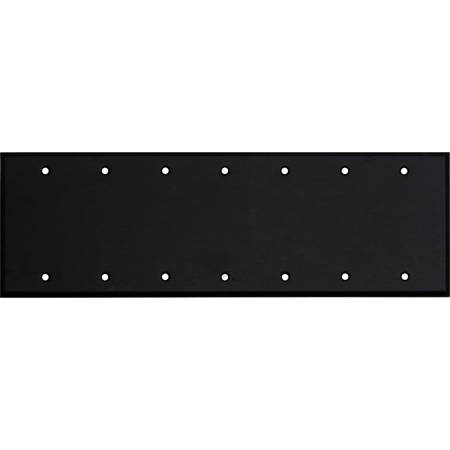 Whirlwind WP7B/0H Wall Mounting Plate, 7 Gang, Blank, Black