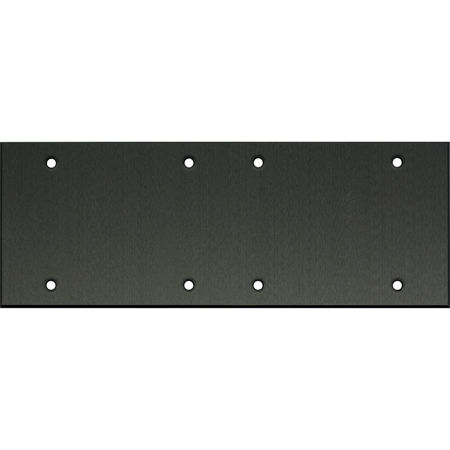 Whirlwind WPX6B/0H Wall Mounting Plate, 6 Gang, .125" Black Anodized Aluminum