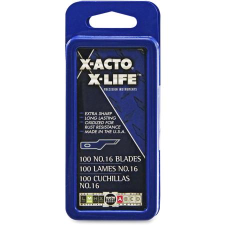 X-acto #16 Scoring Blade for Knives, 100 Pack