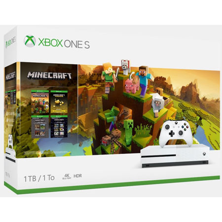 Xbox One S Minecraft Creators Bundle, White