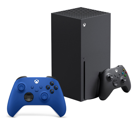 2020 Newest X Gaming Console Bundle - 1TB SSD Black Xbox with Two Xbox  Wireless Controllers Black and Blue 