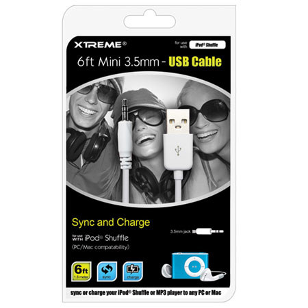 Xtreme Cables 6ft Mini 3.5mm Audio to USB2.0 Cable