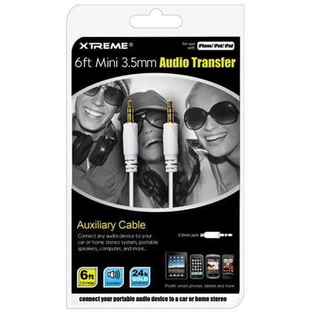 Xtreme Cables 12' 3.5mm Mini Audio Transfer Cable