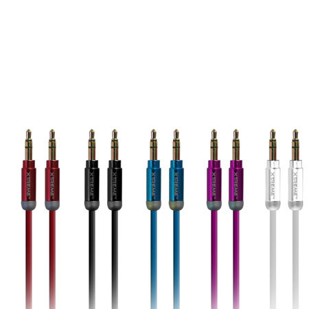 Xtreme Cables 6ft Metallic 3.5mm Mini Audio Transfer Cable