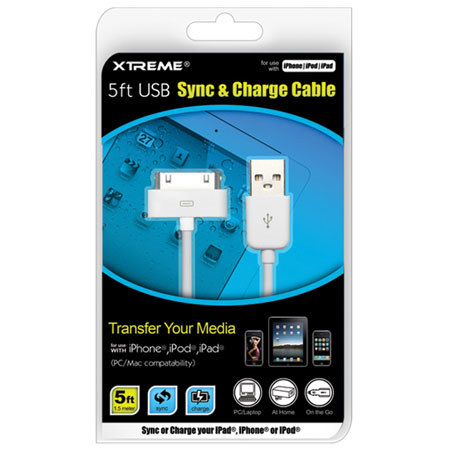 Xtreme Cables 5ft USB Sync & Charge Cable
