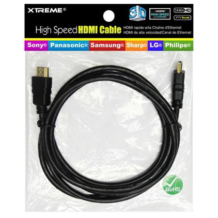 Xtreme Cables HDMI 1.4 Audio/Video Cable, 3D HDTV,15ft
