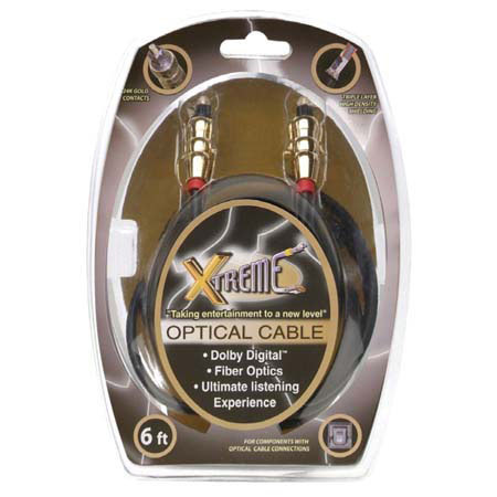 Xtreme Cables 6ft Toslink to Toslink Digital Audio Cable
