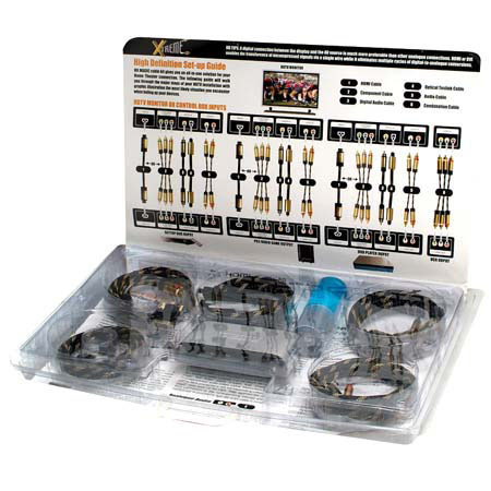 Xtreme Cables HDTV Hook Up Kit with 8 Different Cables