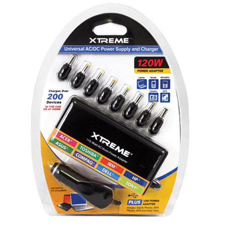 Xtreme Cables 120W Universal AC/DC Laptop Charger