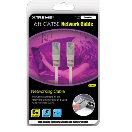 Xtreme Cables 6ft Cat5e Network Cable