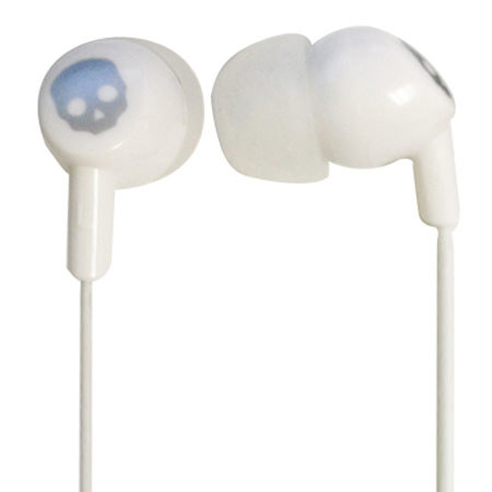 Xtreme Cables Mobile Earbuds with Mic, Silver/White