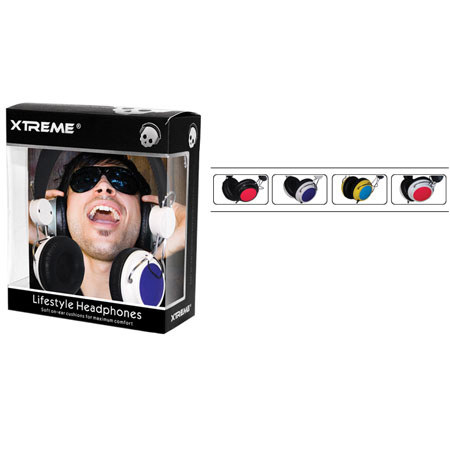 Xtreme Cables Blue/Yellow Lifestyle Headphones