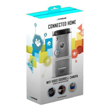 Xtreme Cables Wi-Fi Video Doorbell Camera, Silver