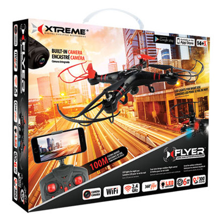 Xtreme Cables XFlyer 6 Axis Ready to Fly Aerial Quadcopter with Built-In Camera