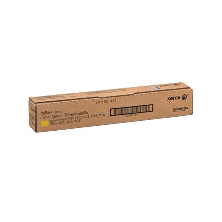 Xerox Yellow Laser Toner Cartridge for Select WorkCentre Printers, 15000 Pages