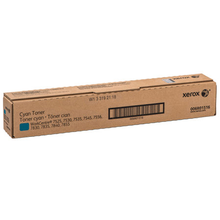 Xerox Cyan Laser Toner Cartridge for Select WorkCentre Printers, 15000 Pages