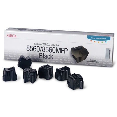 Xerox 108R00724 Black Solid Ink, 6 Sticks, 6800 Pages