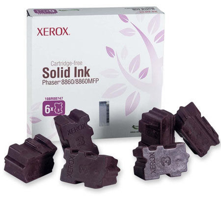 Xerox 108R00747 Magenta Solid Ink, 6 Sticks, 14000Pages
