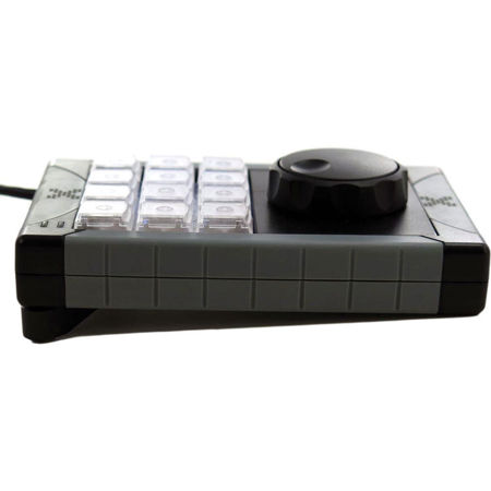 X-Keys XK-12 USB Jog & Shuttle Controller with 12 Keys, Blue & Red