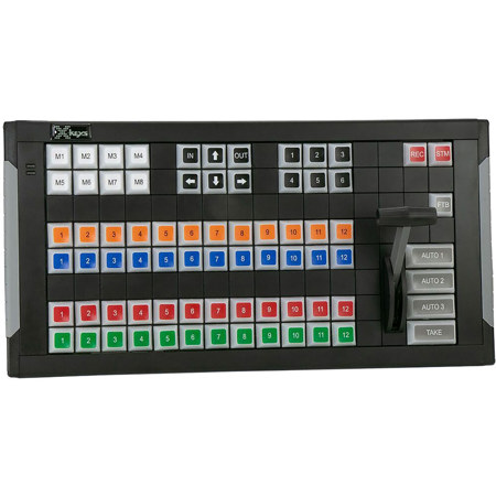 X-Keys XKE-124 39-Key Programmable USB Video Switcher with T-Bar