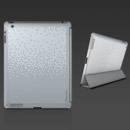 XtremeMac Microshield Silkscreen Soft Case for iPad 3 & iPad 4, Light Gray