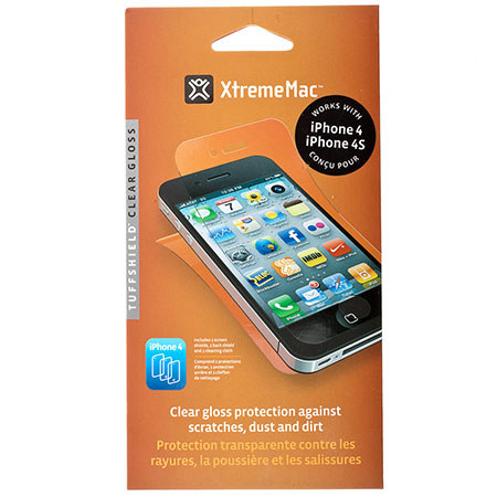 XtremeMac Tuffshield Screen Protector for iPhone 4, Glossy
