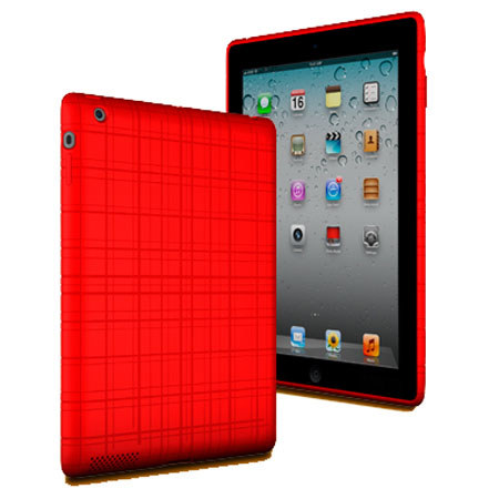 XtremeMac Tuffwrap Soft Case for iPad 2/3/4, Cherry Bomb Red