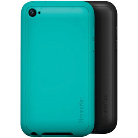XtremeMac Tuffwrap Case for iPod Touch 4G, 2 Pack, Turquoise/Black