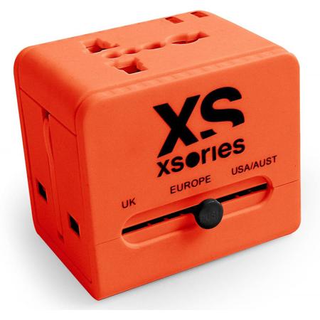 XSories Roamx Cube Universal Travel Plug Adapter, Orange