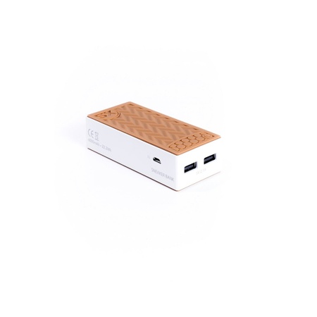 XSories Sneaker Bank 4200mAh Power Bank with 2 USB Ports, White