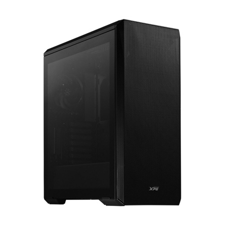 XPG DEFENDER Tempered Glass E-ATX Mid-Tower Gaming Computer Case, Black