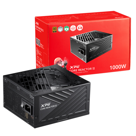 XPG Core Reactor II 1000W 80+ Gold Certified Full Modular ATX 3.1 Power Supply Unit, Black