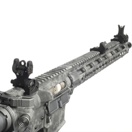 XS Sights AR-15/M-16 Precision Tactical Set, Troy CSAT Rear/24/7 Stripe Front