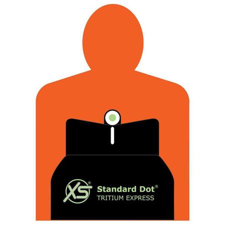 XS Sights DXW Standard Dot Night Sight for Kimber Micro, Tritium Front,White Rr
