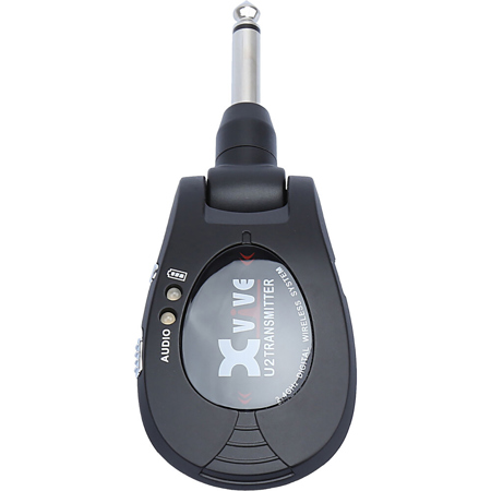 XVIVE U2 1/4" Transmitter for 2.4GHz Guitar Wireless System, Black