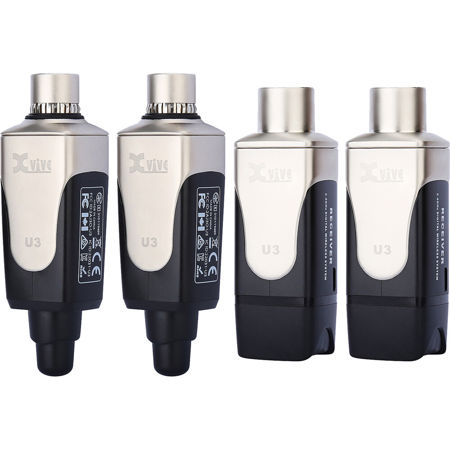 XVIVE U3D Dual 2.4GHz Wireless Plug-On System for Dynamic Mics & Active Monitors