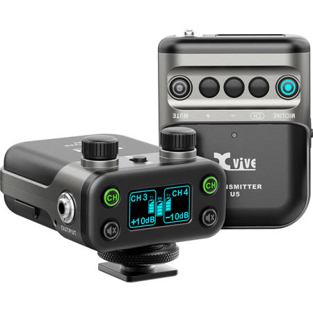 Xvive Audio U5 Camera-Mount Digital Wireless Omni Lavalier Microphone System