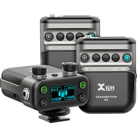 XVIVE U5T2 Camera-Mount Digital Wireless Mic System, 2400-2483.5MHz