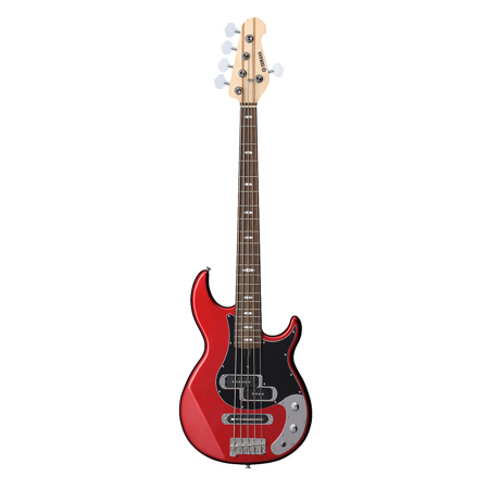 Yamaha BB425X Passive 5-String Bass Guitar, Rosewood Fingerboard, Red Metallic