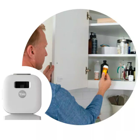 Yale Smart Cabinet Lock with Bluetooth, White