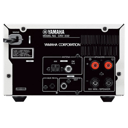 Yamaha CRX-322 CD Receiver for iPod & iPhone Dock, Black