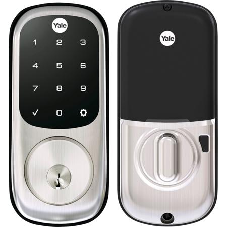 Yale Assure Smart Lock Wi-Fi and Bluetooth with Touchscreen and Deadbolt with Keyway, Satin Nickel