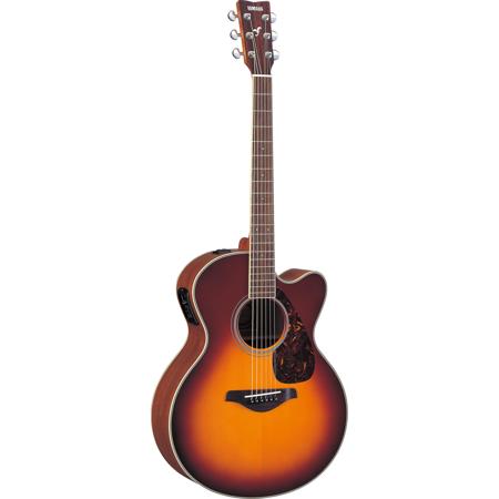 Yamaha FJX720SC 6 String Solid Top Acoustic Electric Guitar, Brown Sunburst