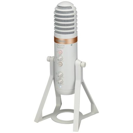 Yamaha AG01 Live Streaming USB Microphone with Mixer, White