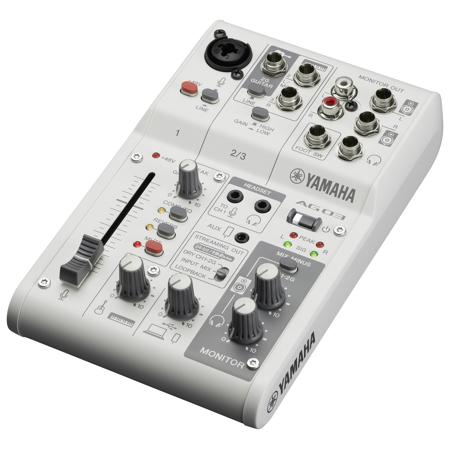 YAMAHA ミキサー　AG03MK2 W LSPK AG03MK2 3-Channel Loopback Audio USB Mixer - Yamaha USA
