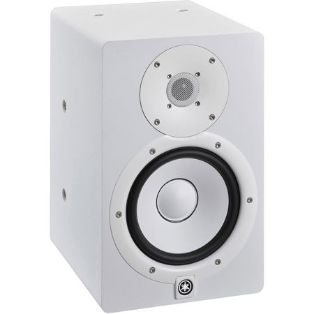 Yamaha HS7I 2-Way Active Bass-Reflex Bi-Amped Powered Studio Monitor with 6.5" Cone Woofer, 95W Peak, White, Single