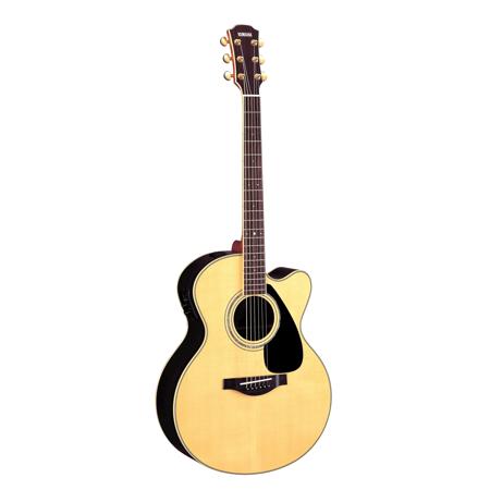 Yamaha LJX6CA Jumbo Acoustic Electric Guitar with Cutaway and Soft Case, Natural