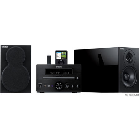 Yamaha MCR-330 Micro Component System, 20Wx2RMS, Black